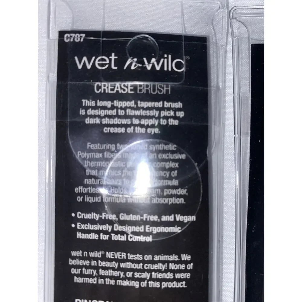 Wet N Wild Crease Brush Cruelty Free Vegan Set of 2